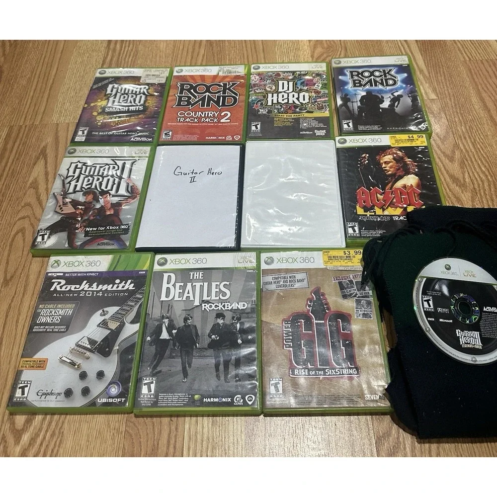 Guitar Hero Xbox 360 12 game lot Smash hits, Rock band‎ country 2, more!!